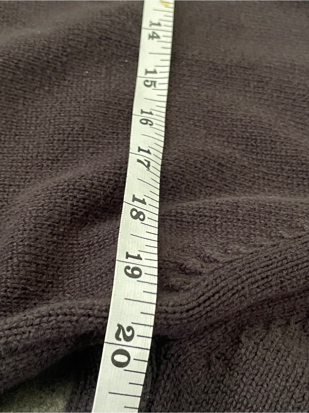 Y2K Washed Black Lambswool Blend Striped Crewneck Large Preppy Grunge Retro - Picture 9 of 10